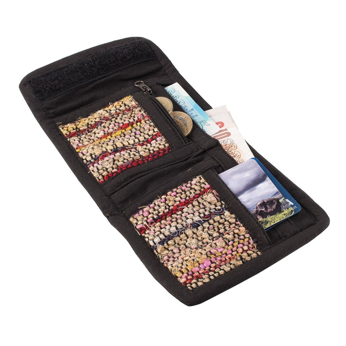 Brushed Recycled Silk Wallet - WA500 - Uneeka